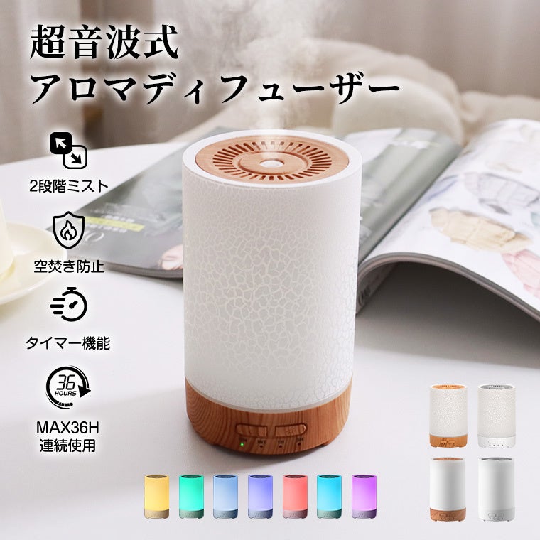 2.4MHz高周波×省エネ4.5Wの先進モデル “香り×潤い”を両立する超音波式