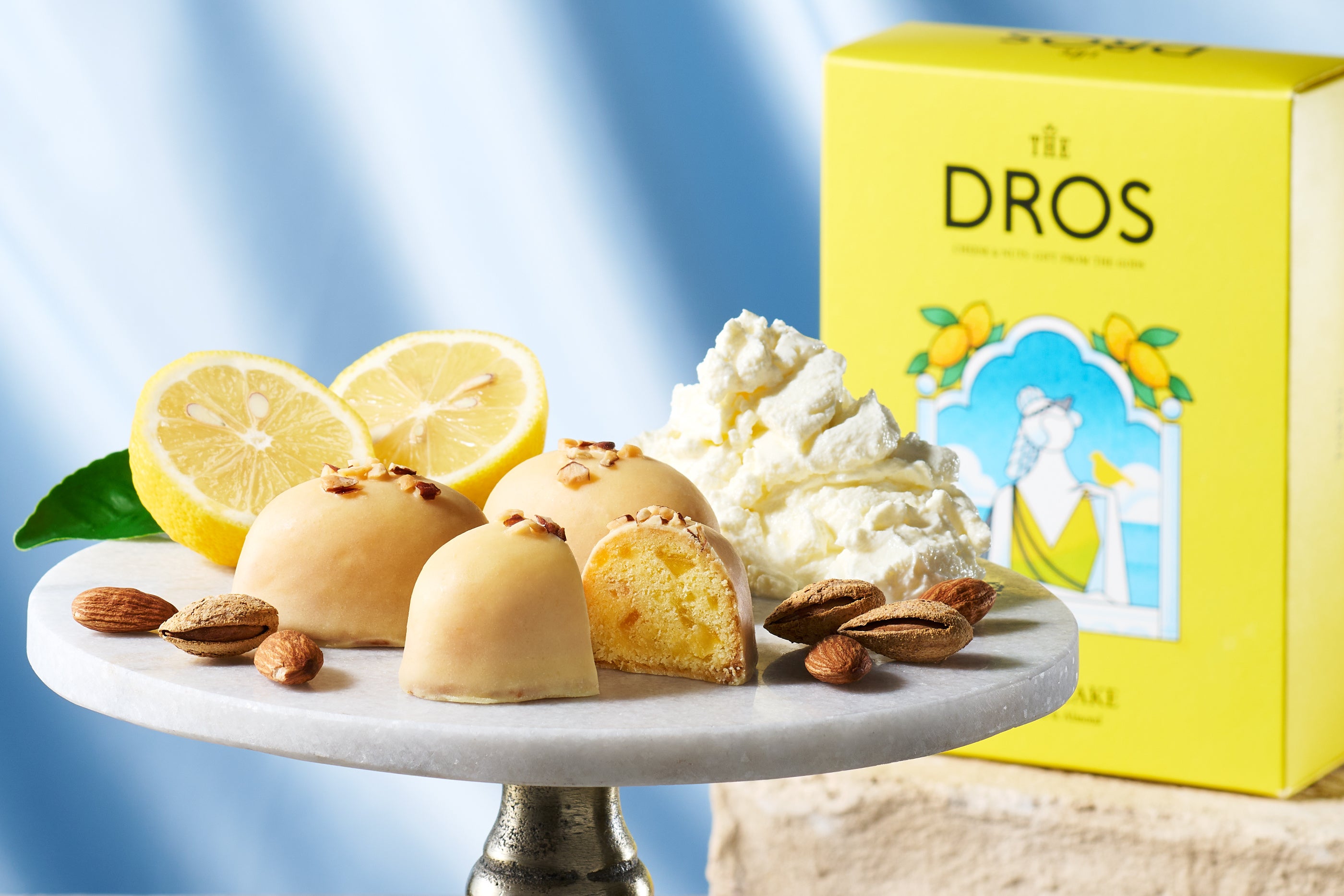 夏を彩るレモンに、チーズのコクとナッツの香りを添えて。【THE DROS