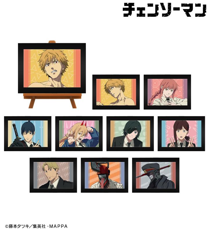 TVアニメ「チェンソーマン」のトレーディングスタンド付き色紙