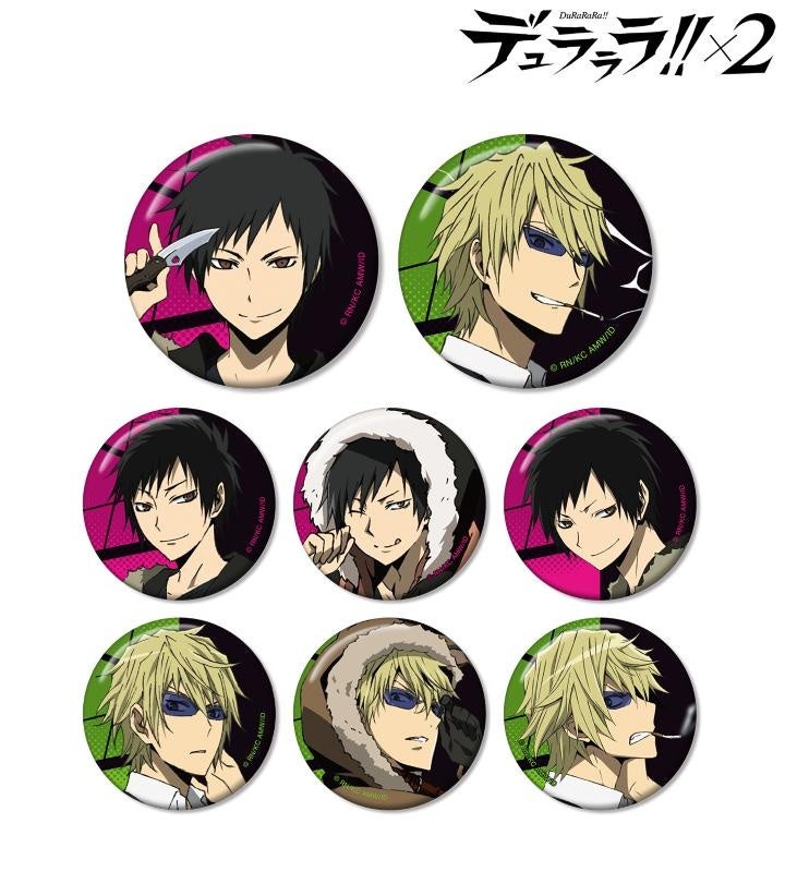 TVアニメ「デュラララ!!×2」のトレーディング 臨也＆静雄 缶バッジ