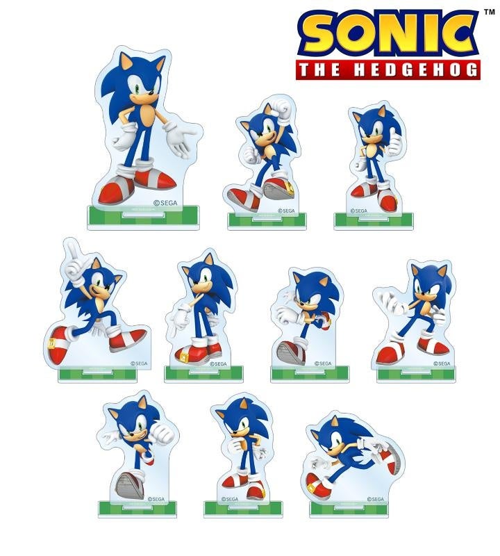 ソニック・ザ・ヘッジホッグ』のトレーディングアクリルスタンド