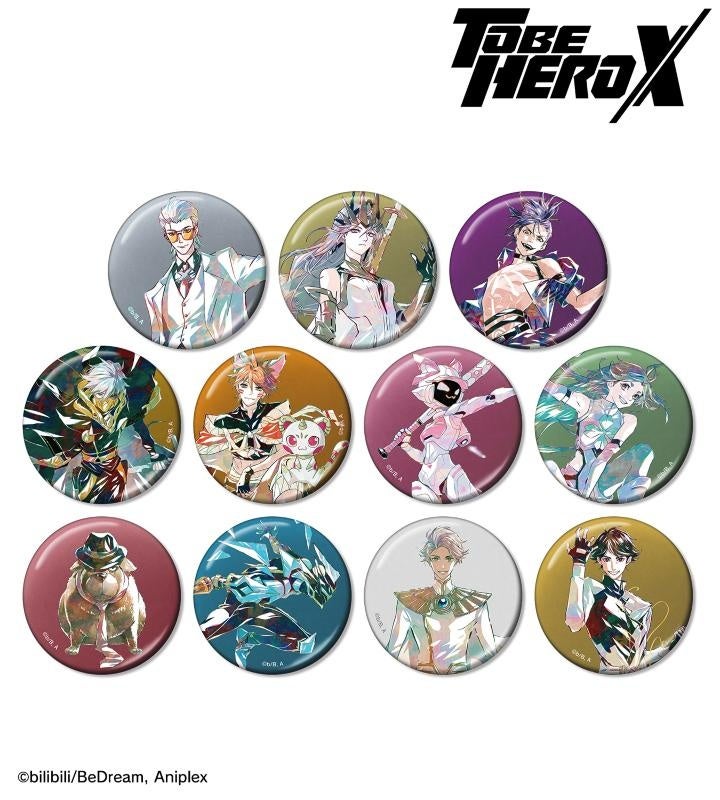 アニメ「TO BE HERO X」のトレーディング Ani-Art メタリック缶バッジ