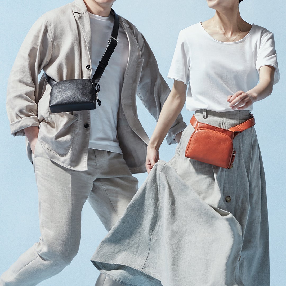 マザーハウス】変幻自在なベルトで、ショルダーバッグにもウエスト