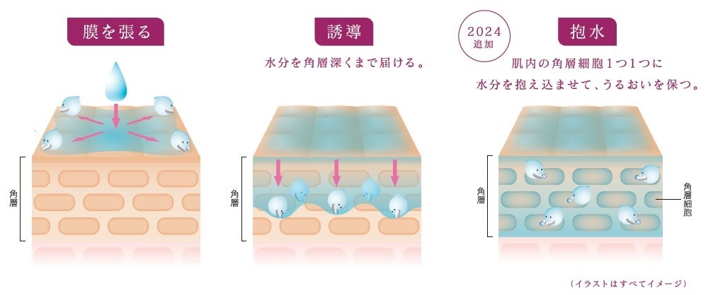 3ステップの角層アプローチで、うるおいめぐるハリ肌へ。TWANY
