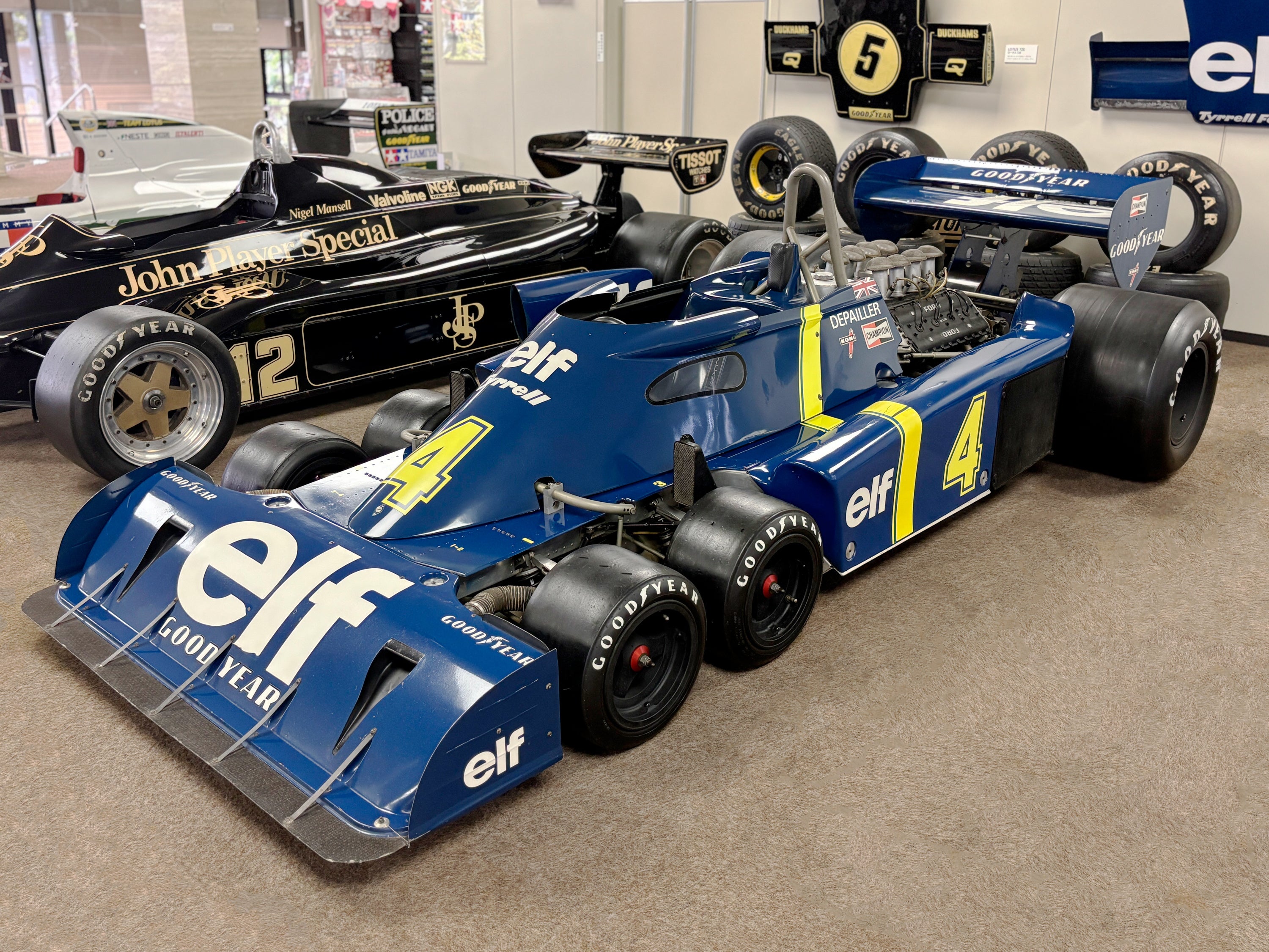 タミヤ、6輪F1マシン「タイレルP34」実車を東京・新橋で6月末まで展示