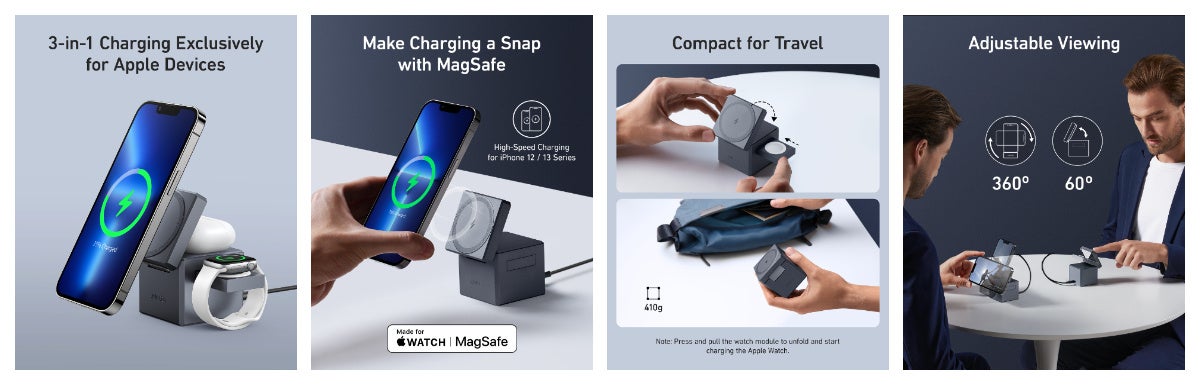 Anker】Anker初のMade For MagSafe認証取得のワイヤレス充電