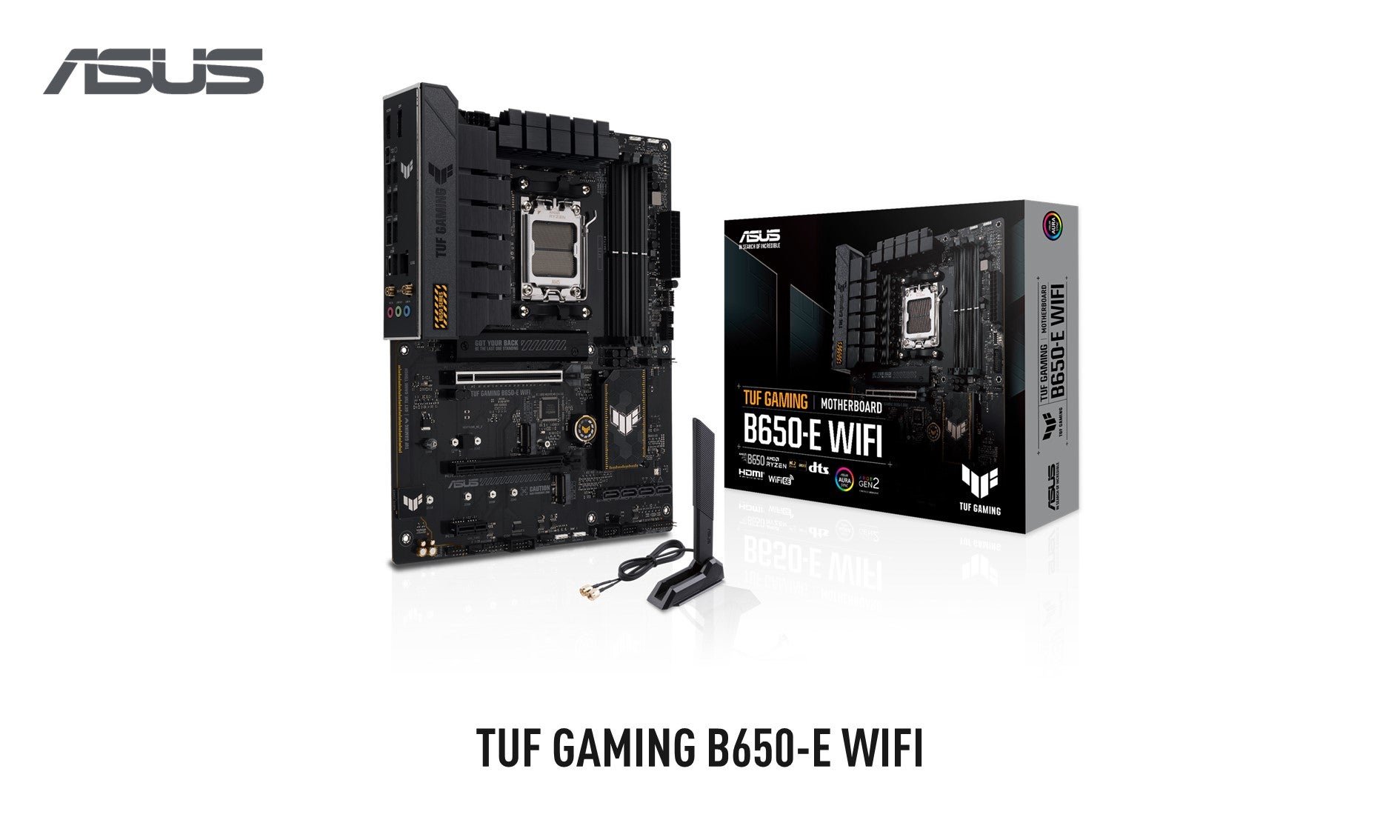 AMD B650チップセット搭載マザーボード「TUF GAMING B650-E WIFI」を