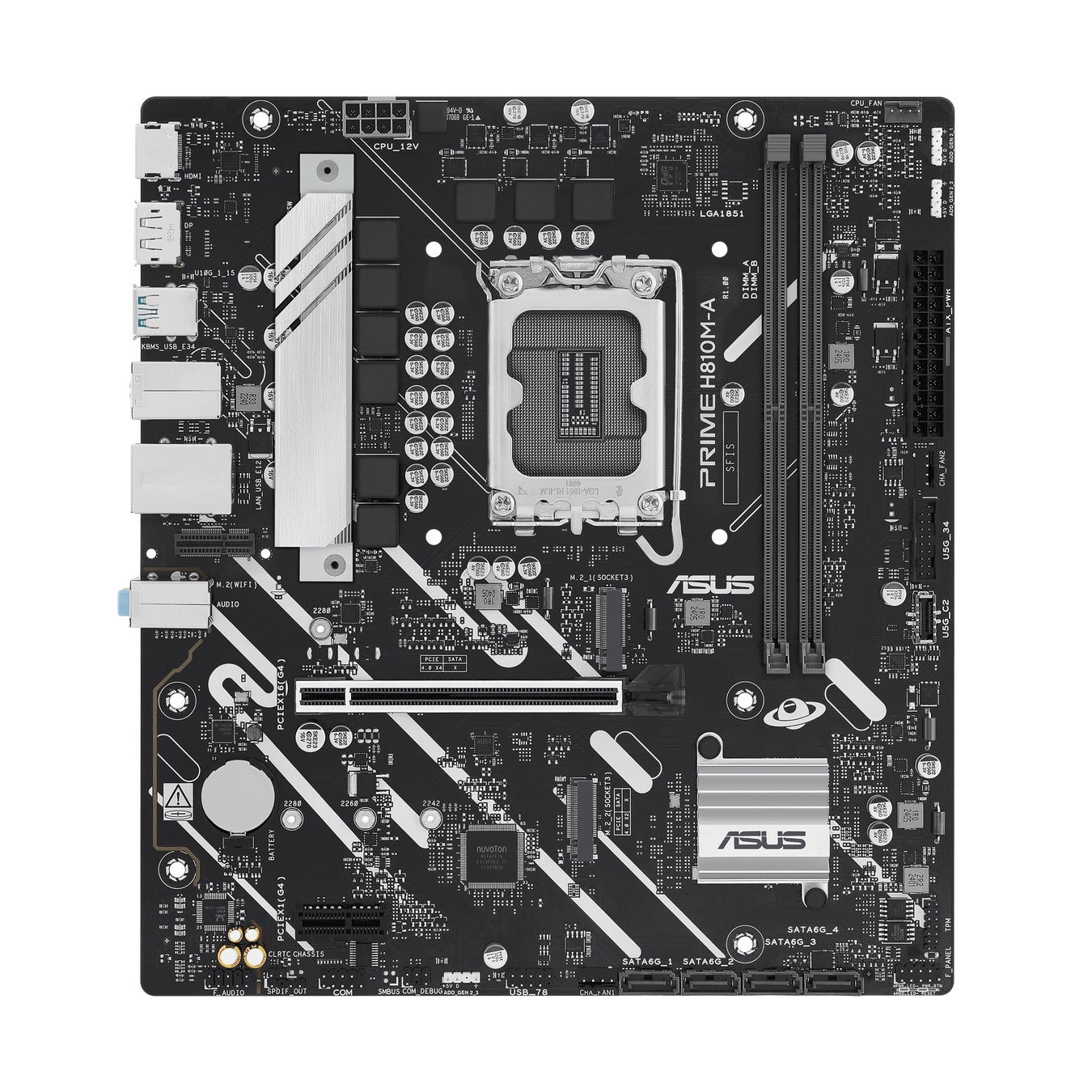 ASUSより、intel LGA 1851対応のH810チップセット搭載MicroATX