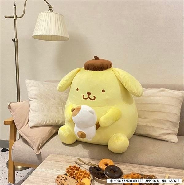 ポムポムプリン】チームプリン漫画の2人がおおきなぬいぐるみになって