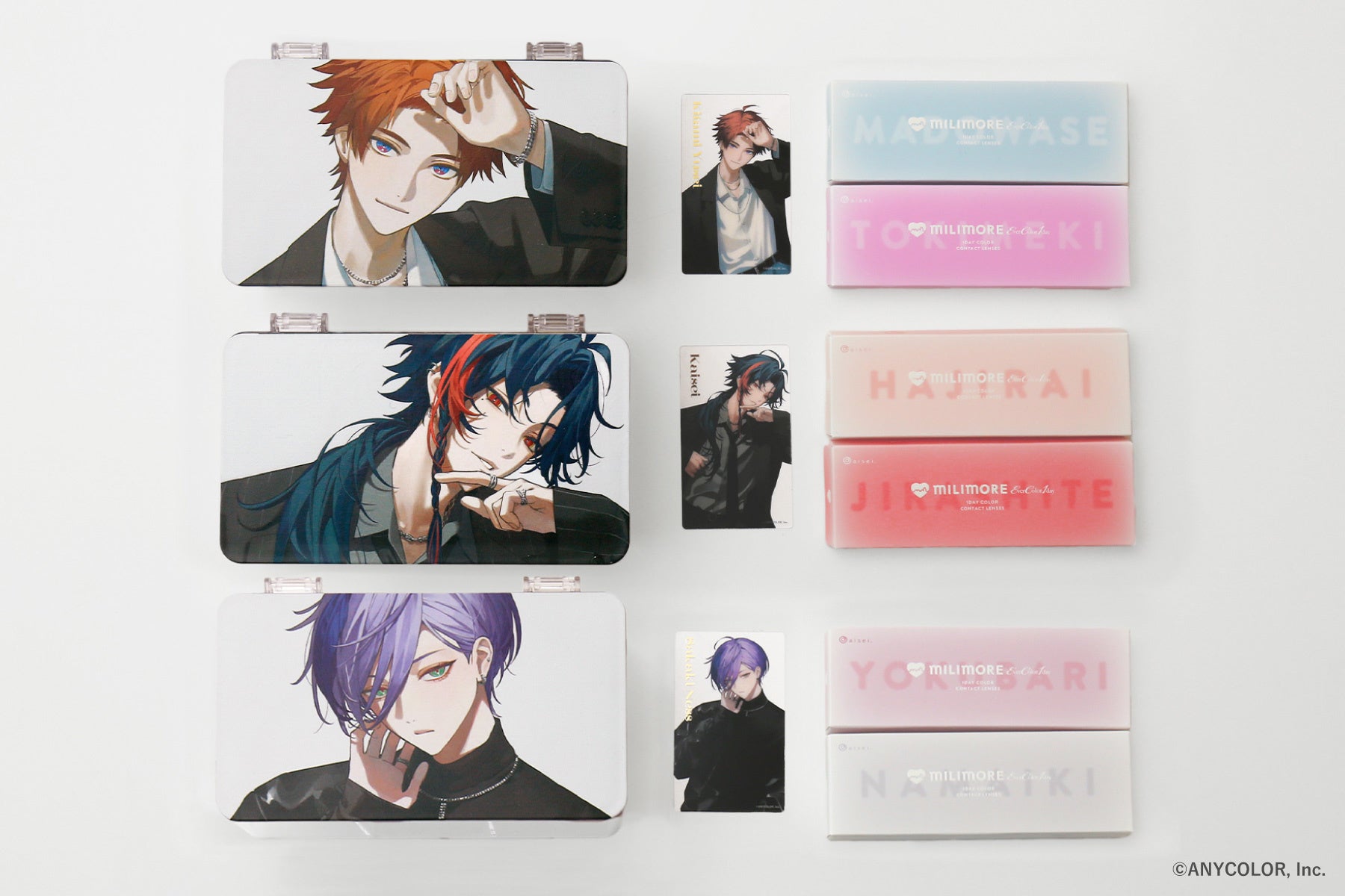 にじさんじ所属『3SKM』とカラーコンタクト「EverColor1day MILIMORE