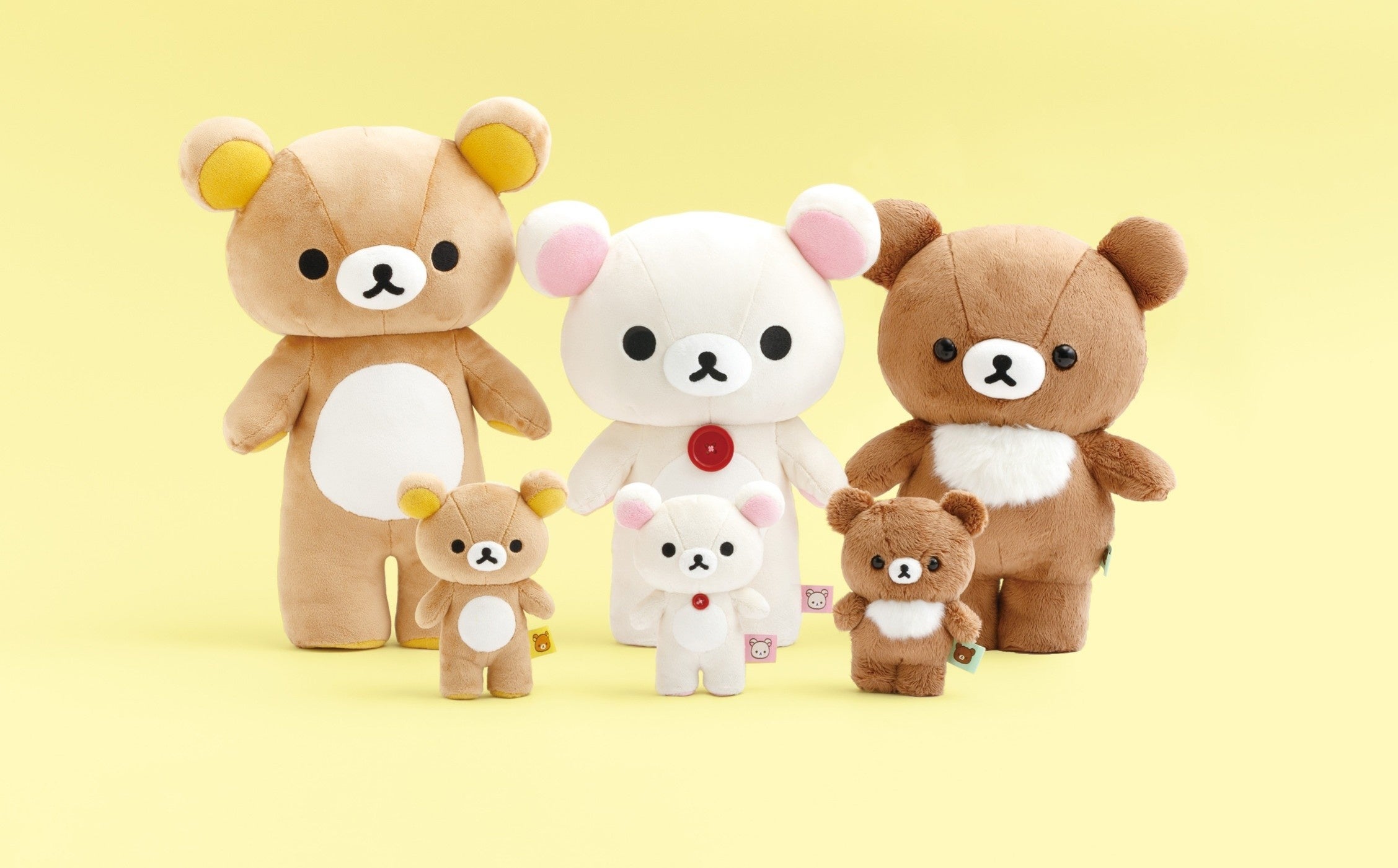 リラックマたちを立てて飾れるぬいぐるみが新登場！その他、ぬいぐるみ