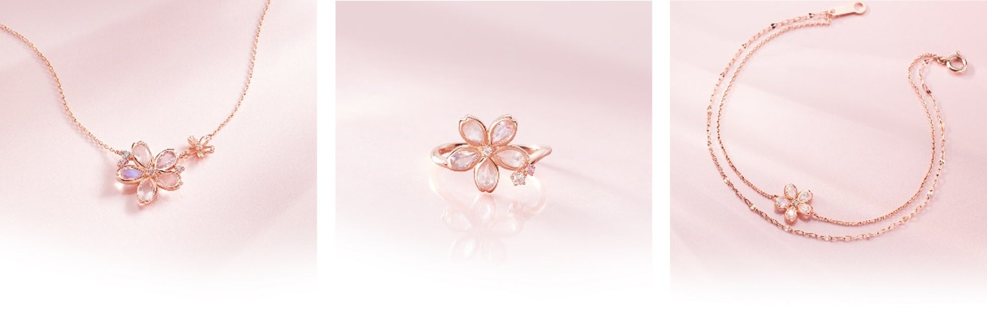 春風に舞う満開の桜を新たな一歩のお守りに 4℃の「Sakura Collection