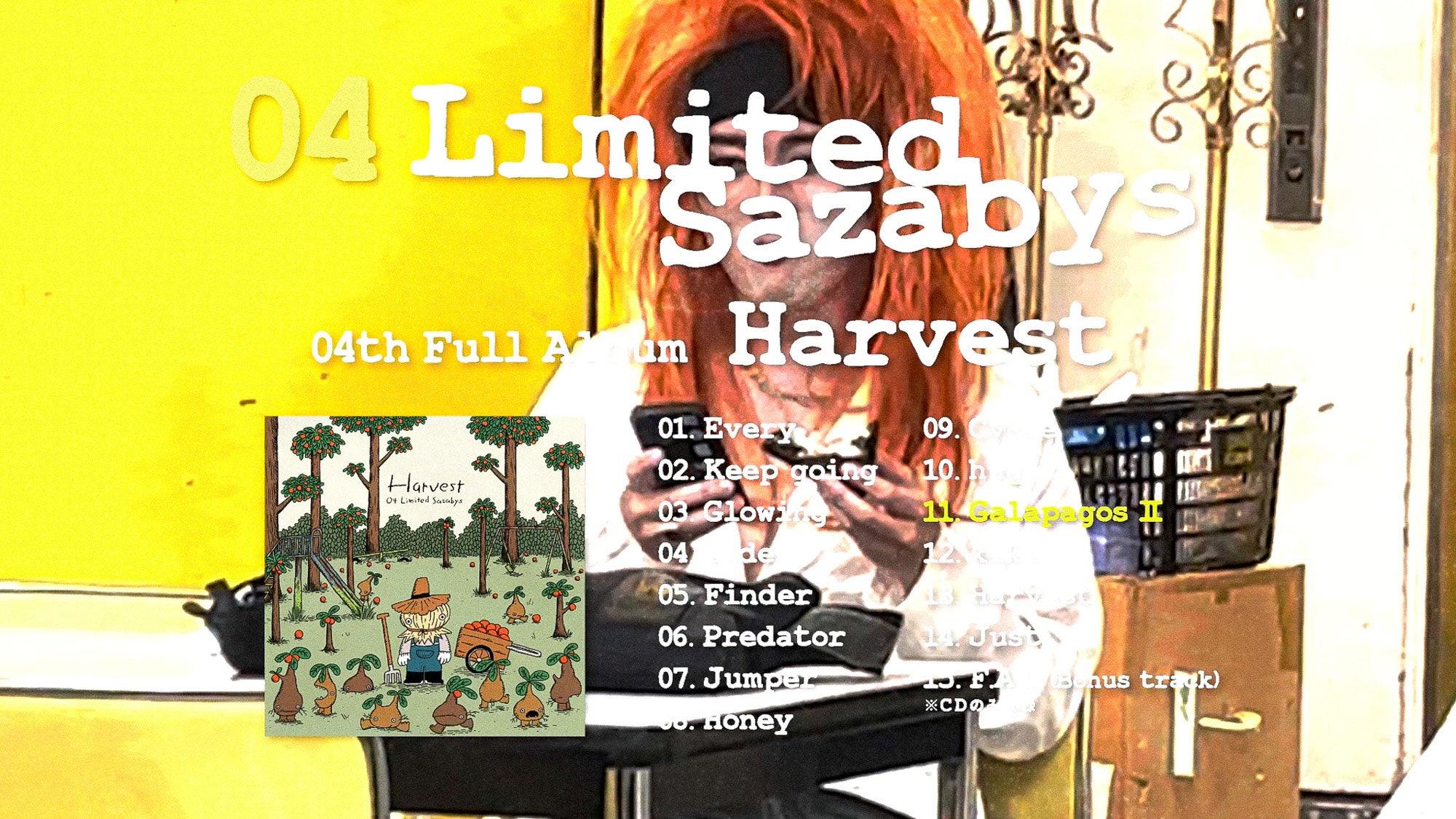 04 Limited Sazabys、 10月12日発売の04年ぶりのアルバム『Harvest