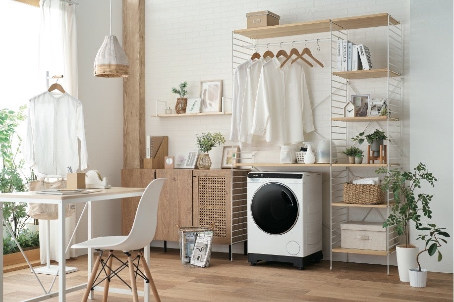 ハイアール、業界最小クラス※1の「ミニドラム」4.5kgドラム式洗濯機を2