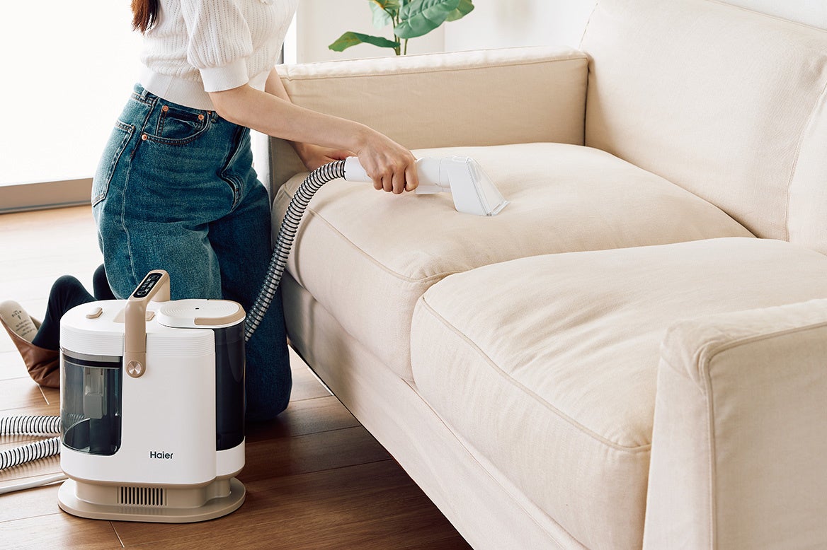 ハイアール、洗えない布製品を水で洗う、布製品水洗い掃除機「MIZUKI