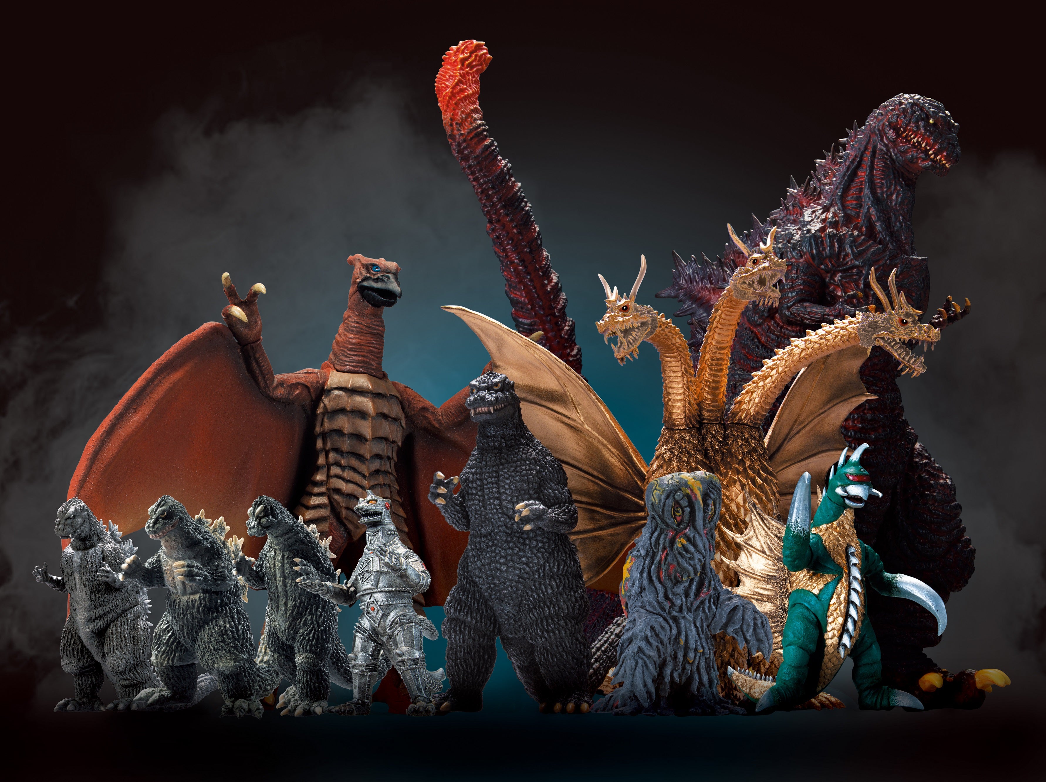 東宝が生み出した怪獣たちを初の“1/700統一スケール”でフィギュア化 隔