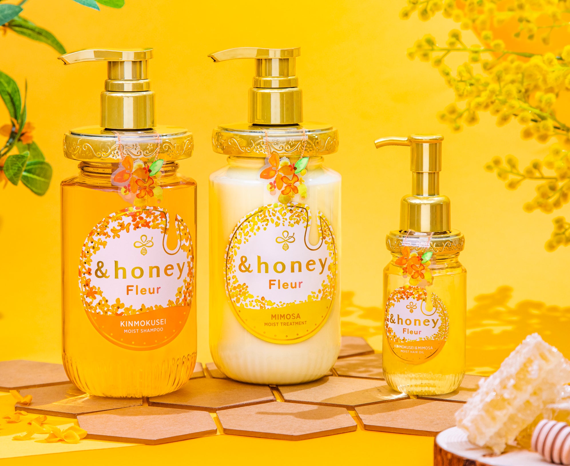 カフネバイエーのヘアミルクとヘアオイルのセット ミニシャントリ