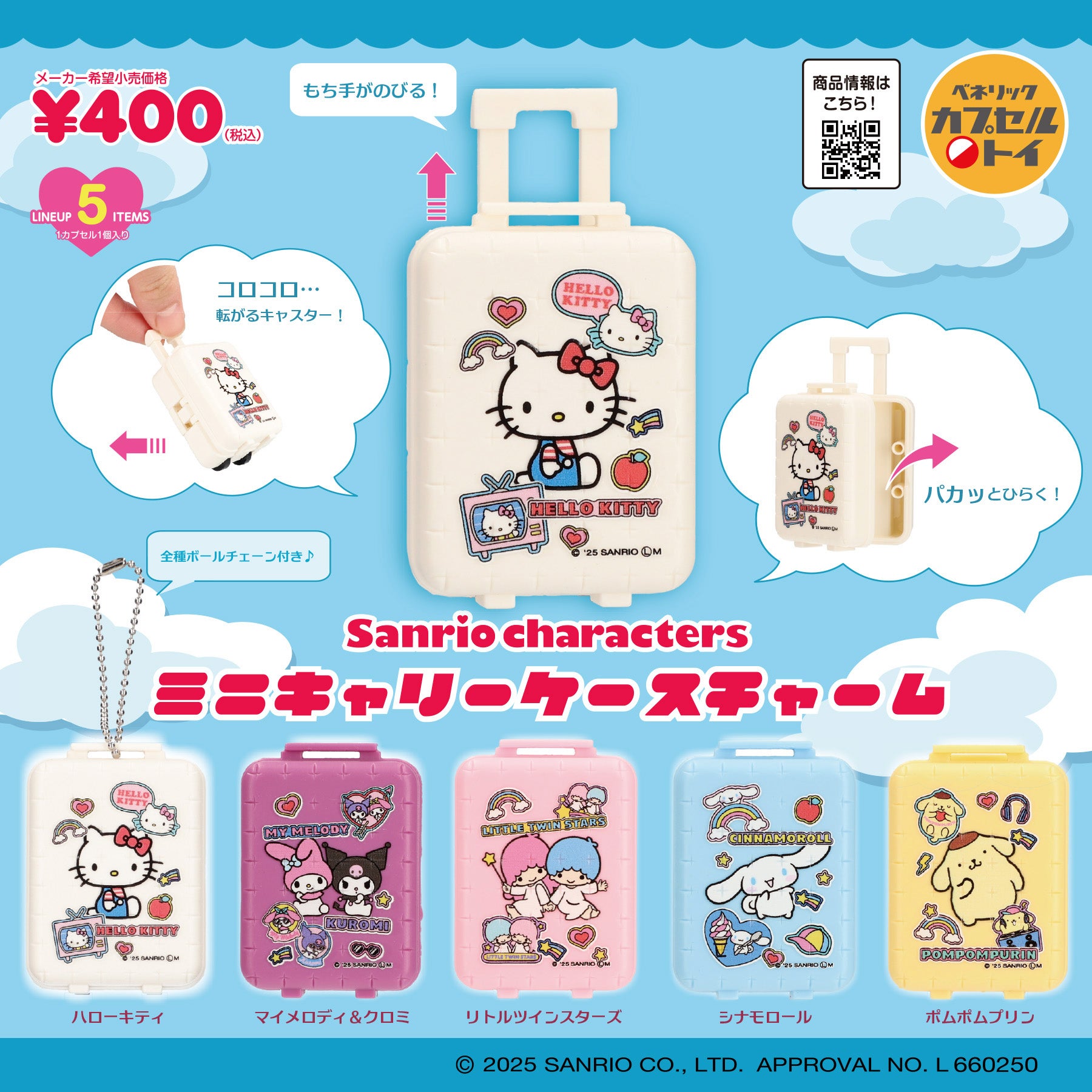 サンリオキャラクターズデザインのアイテム2種が新登場！「ミニ