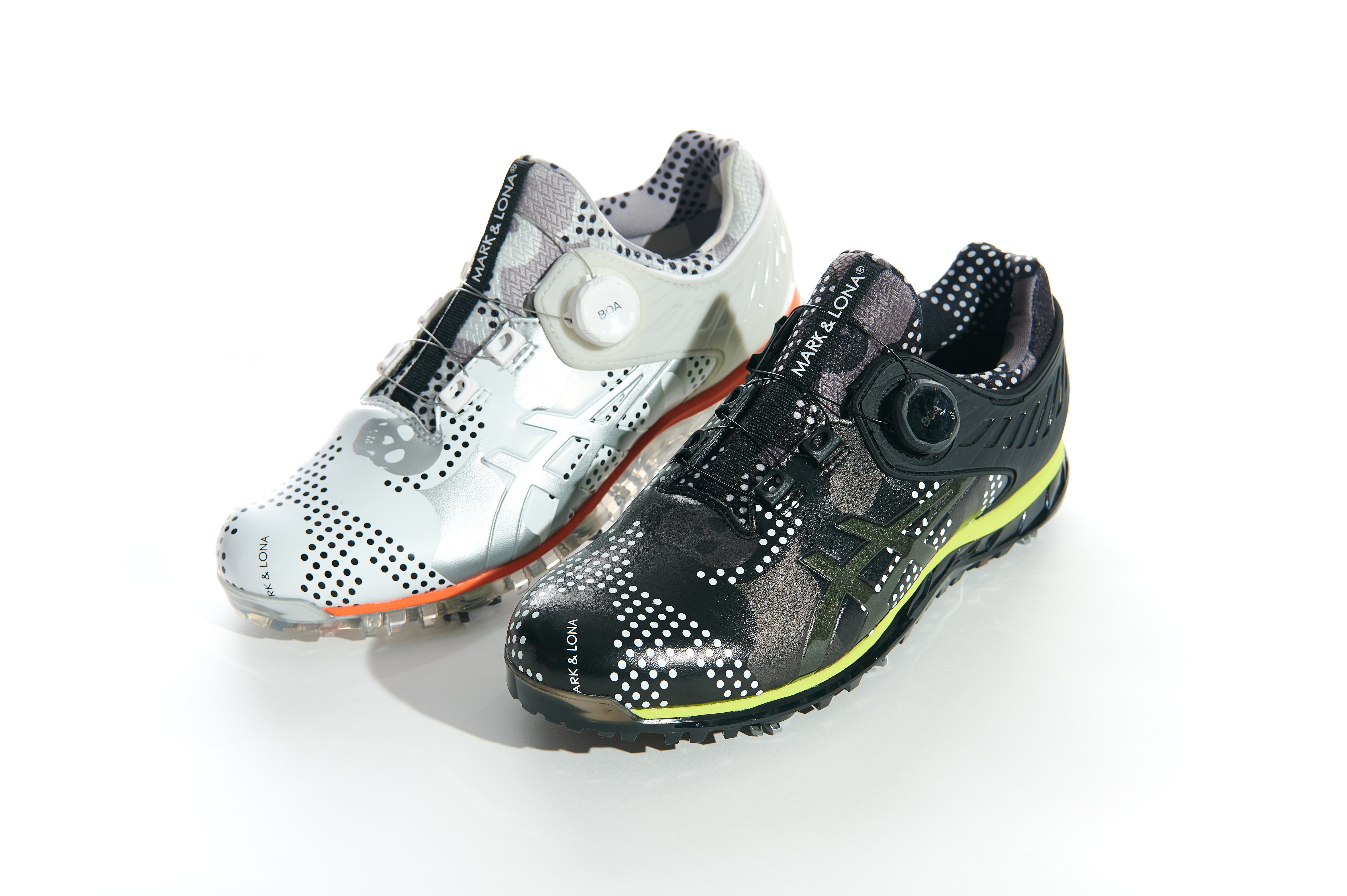 MARK & LONA カモフラージュ ゴルフシューズ アシックスコラボ27cm