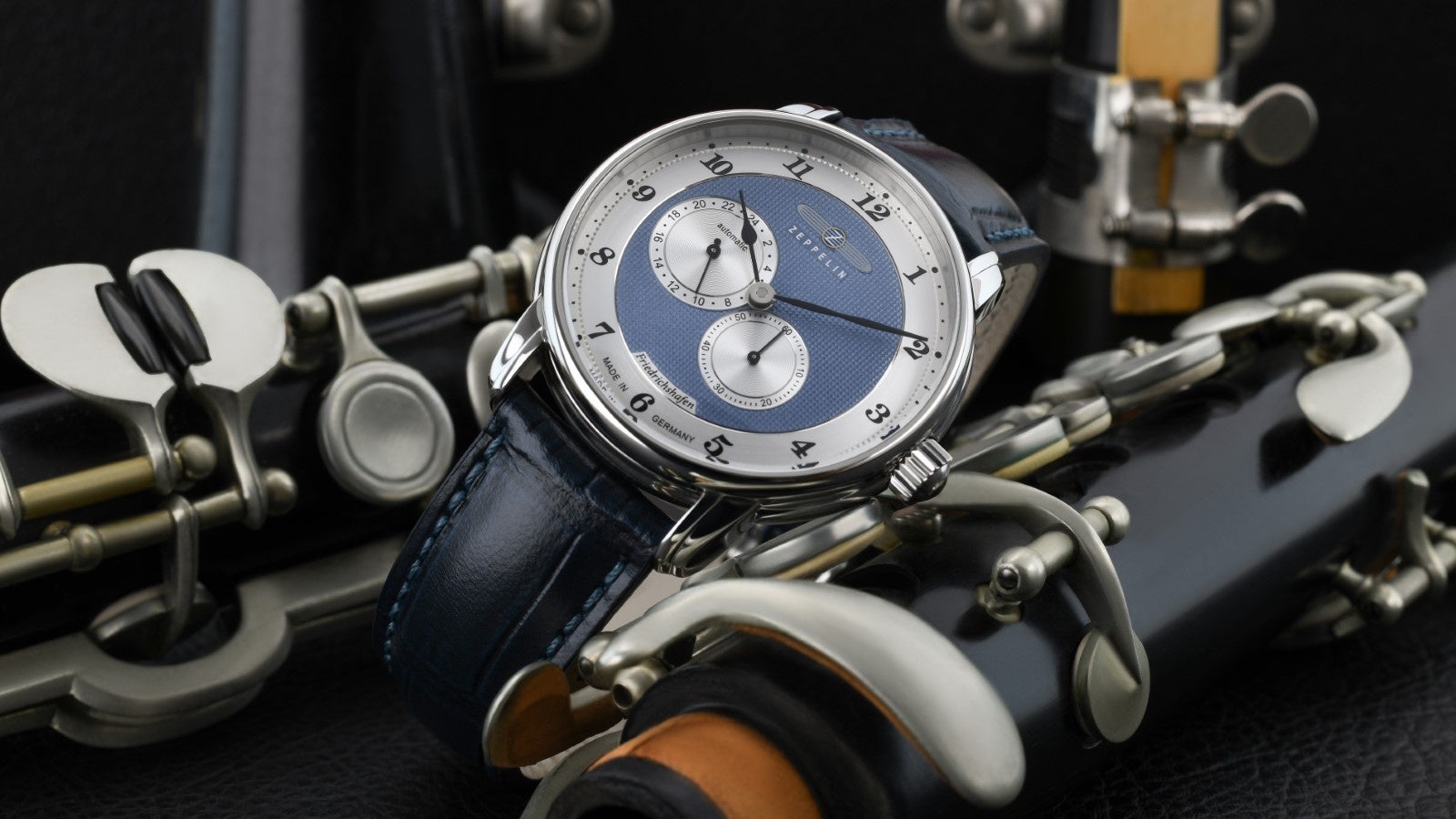 ドイツ時計『ZEPPELIN（ツェッペリン）』、ギョーシェが美しい新