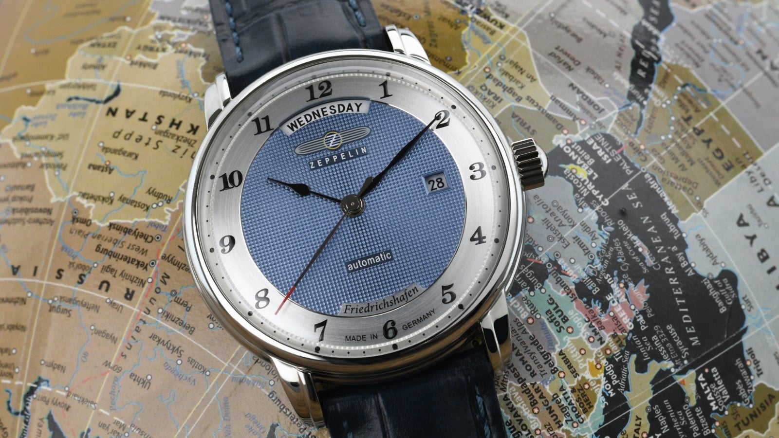 ドイツ時計『ZEPPELIN（ツェッペリン）』、ギョーシェが美しい新