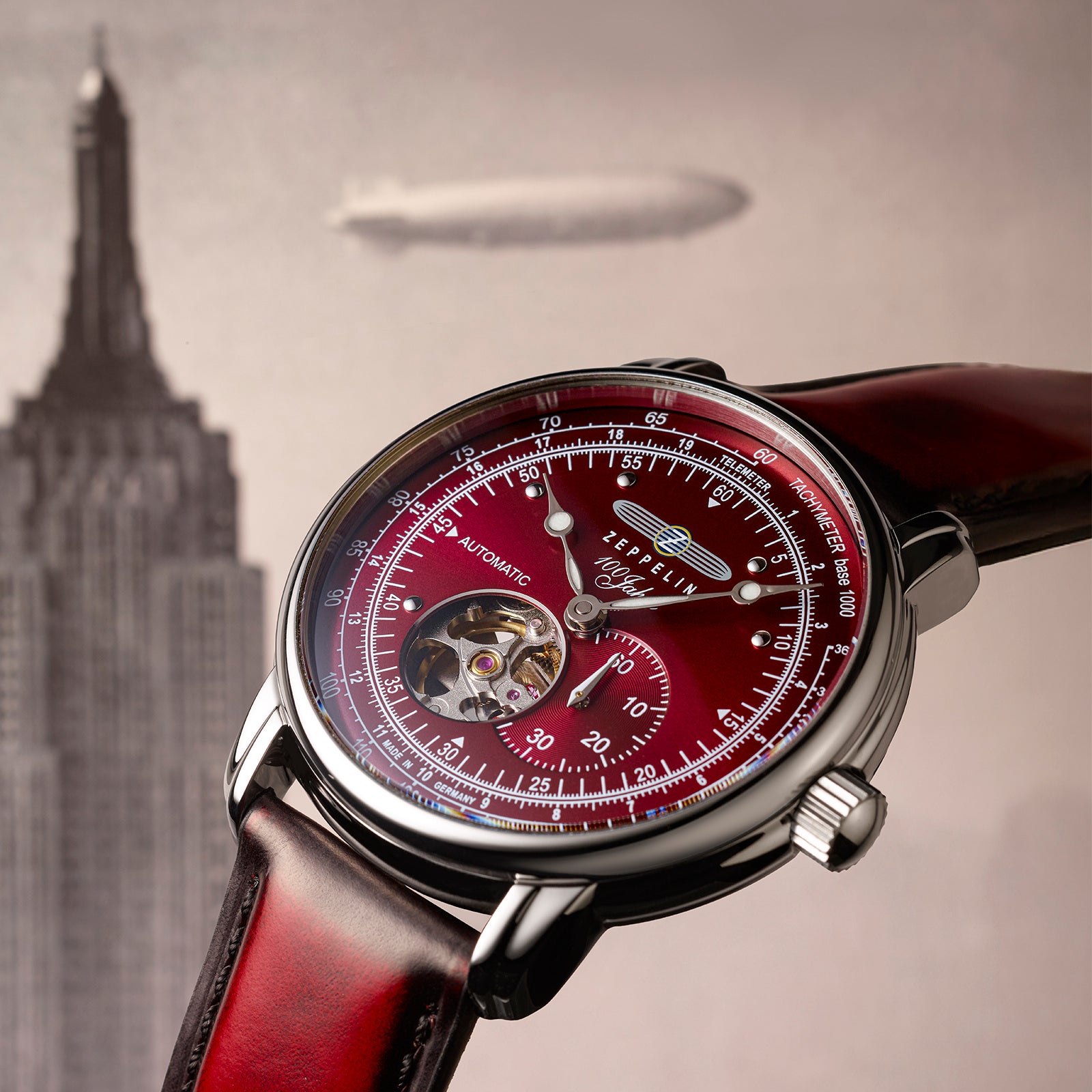 ZEPPELIN、100周年記念シリーズ オープンハートオートマティックに