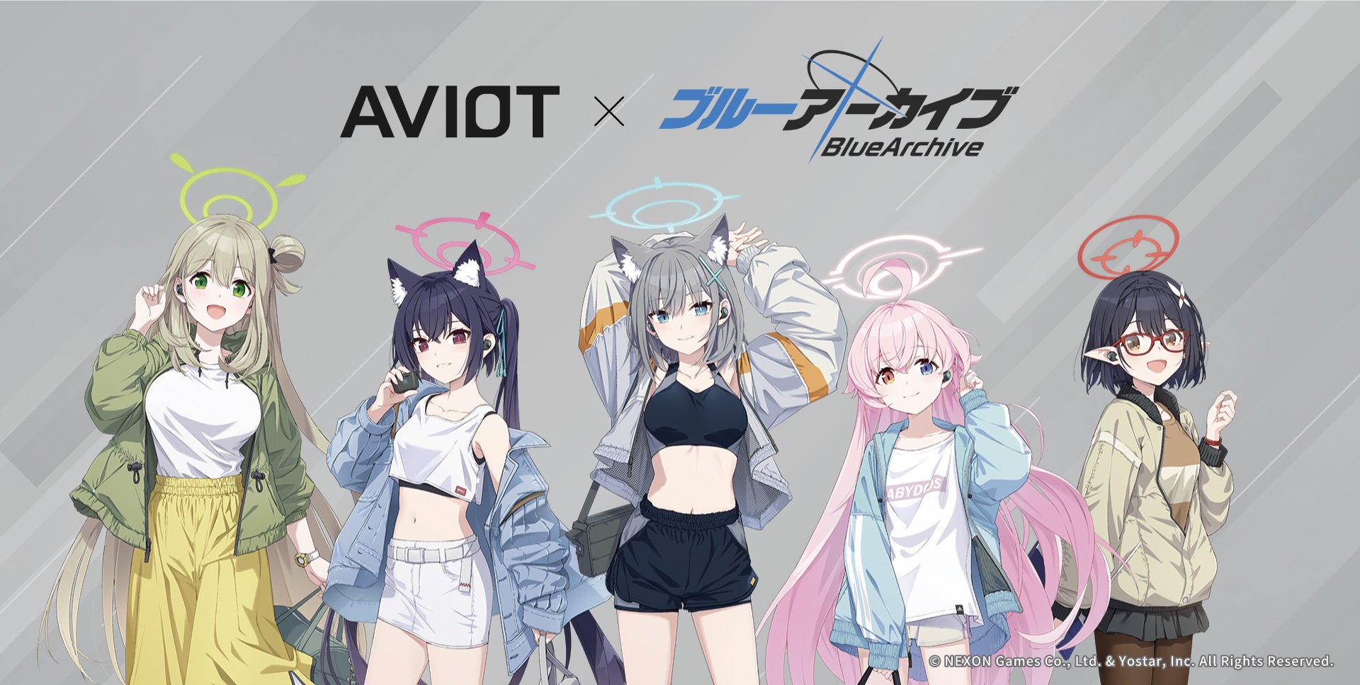 AVIOT】AVIOT ×『ブルーアーカイブ』コラボ完全ワイヤレスイヤホンが