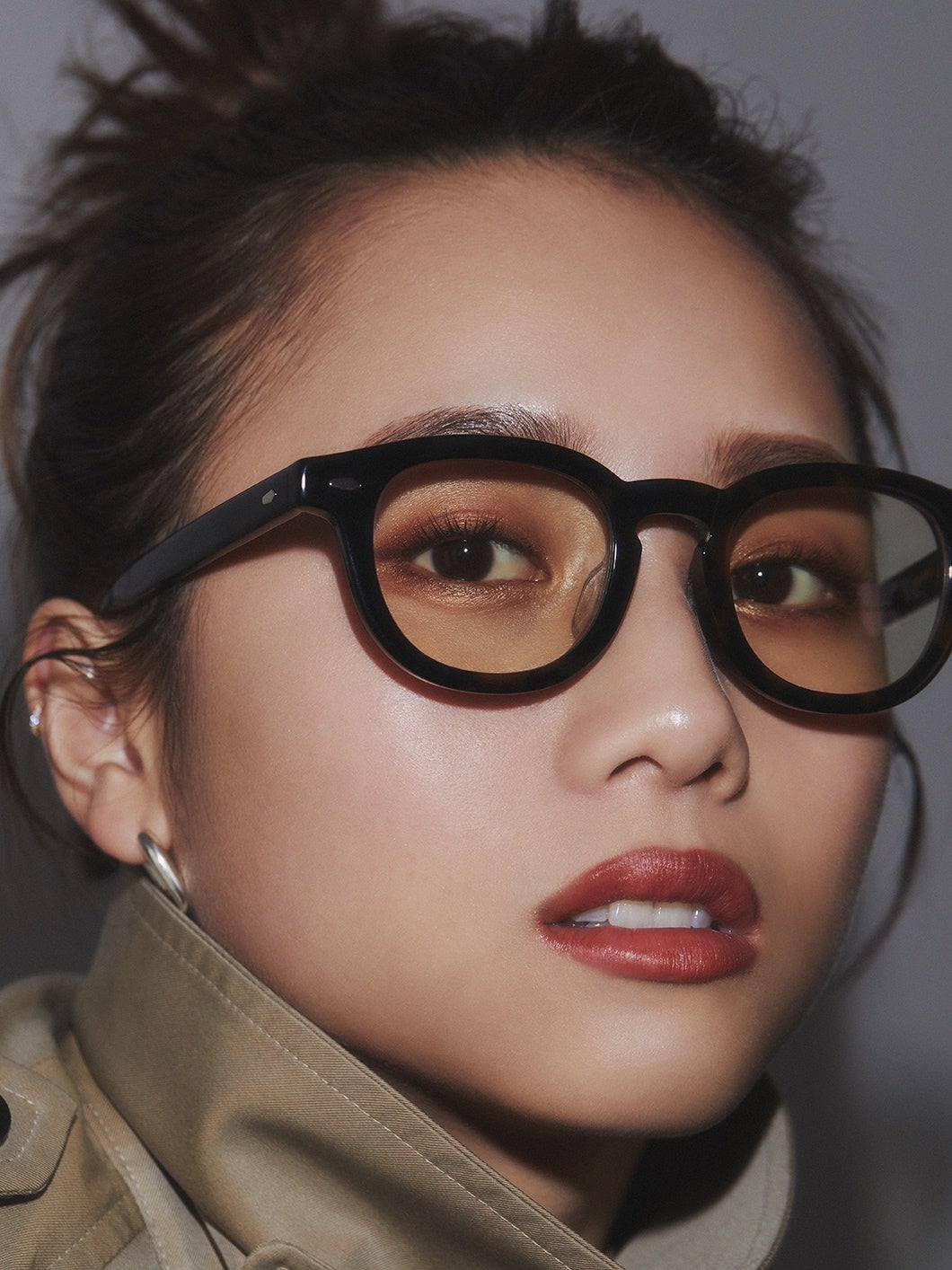 zoff AOI IHARA 伊原葵コラボ ブラック メガネブランド「Zoff」と人気