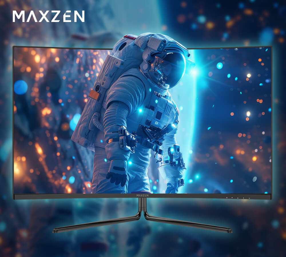 鮮やかな黒を表現するVA カーブスクリーンパネル搭載＆Adaptive sync
