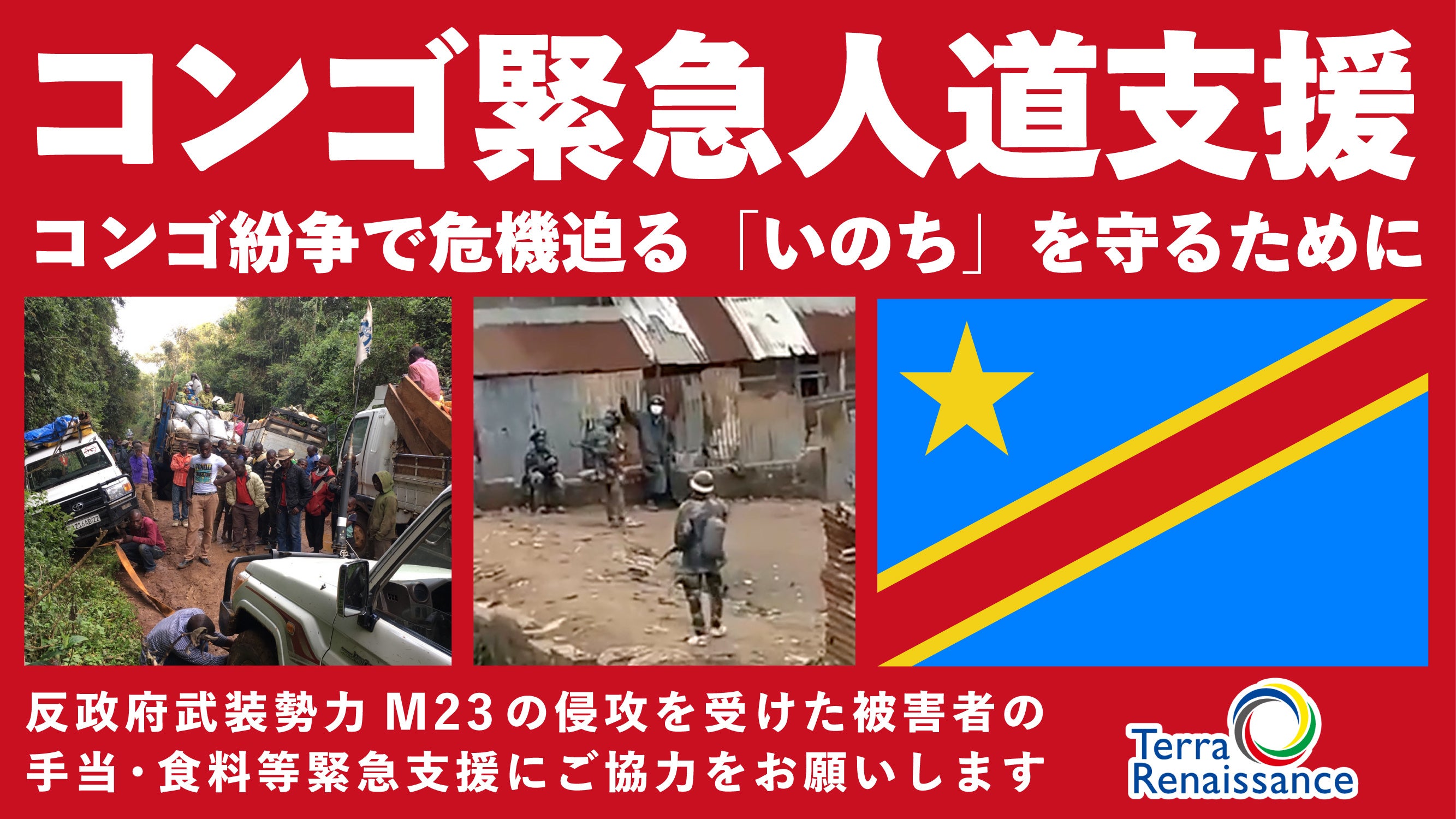 コンゴ民主共和国東部で武力紛争激化、人道危機発生テラ・ルネッサンス