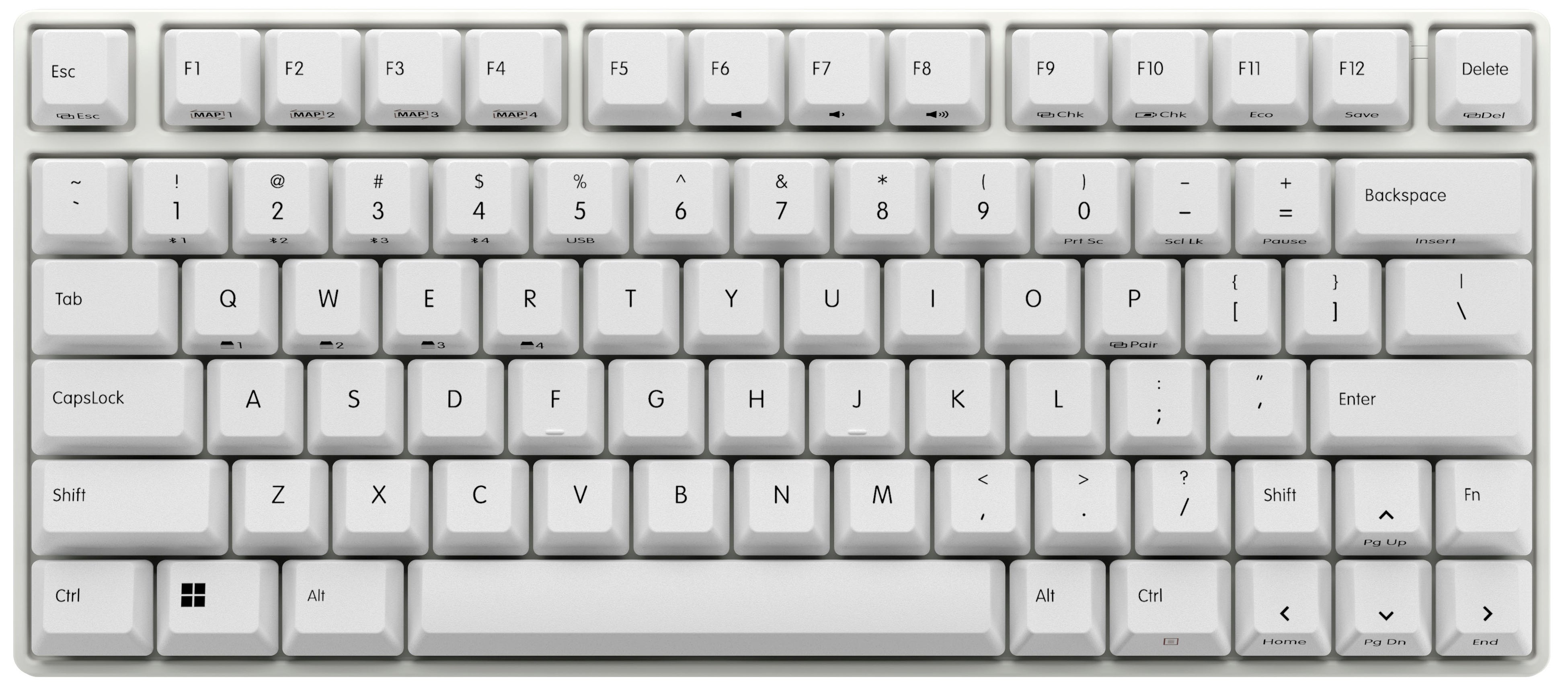 東プレ、ホワイトバージョンのキーボード2種8製品を REALFORCE