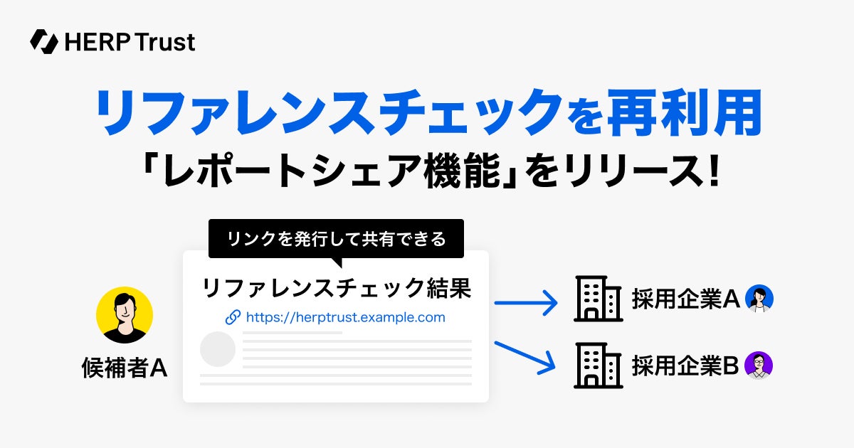 HERP Trust】リファレンスチェックの回答を他社の選考に再利用できる