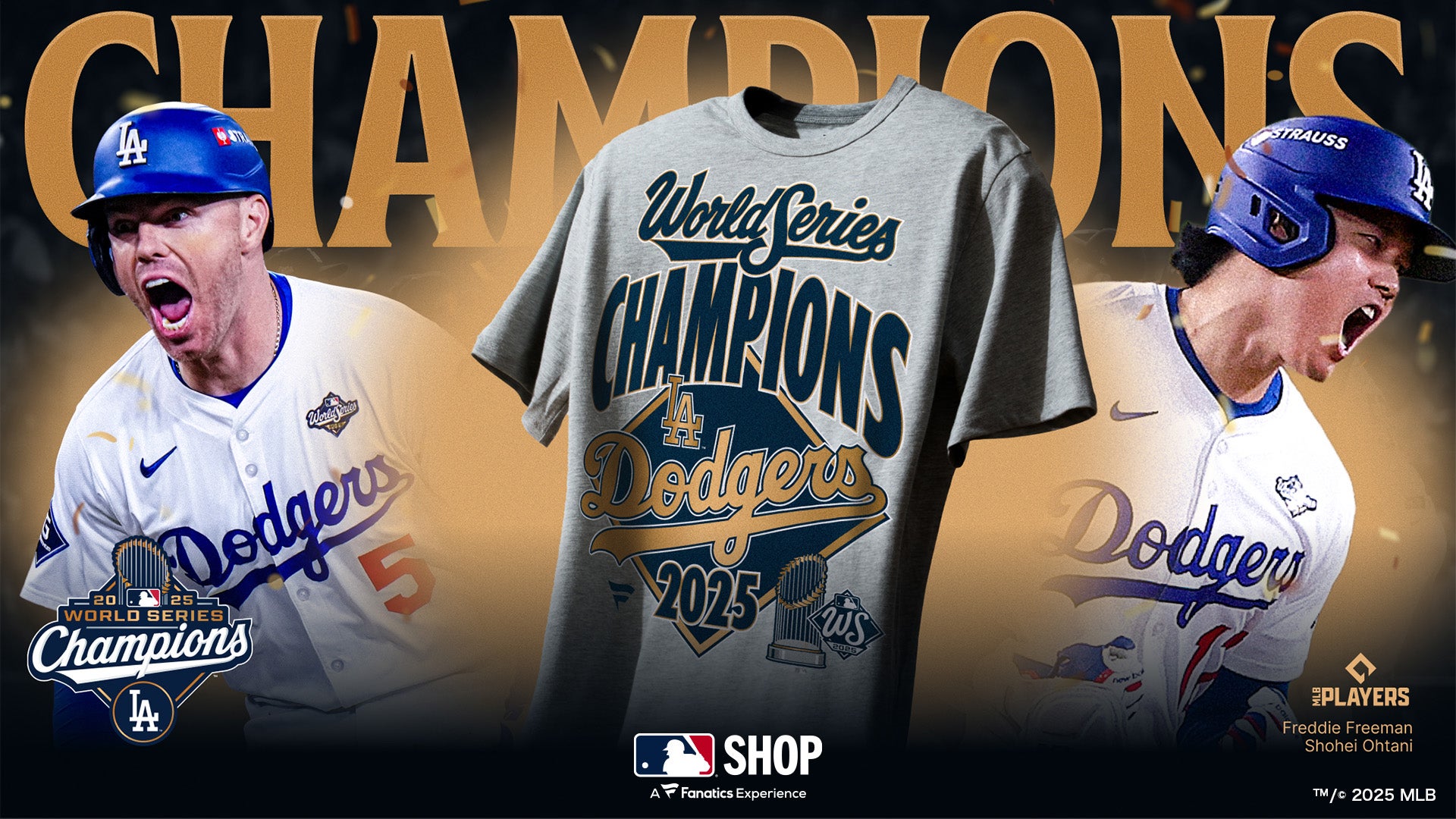 ワールドシリーズ2025優勝記念グッズ」販売開始！ | ファナティクス