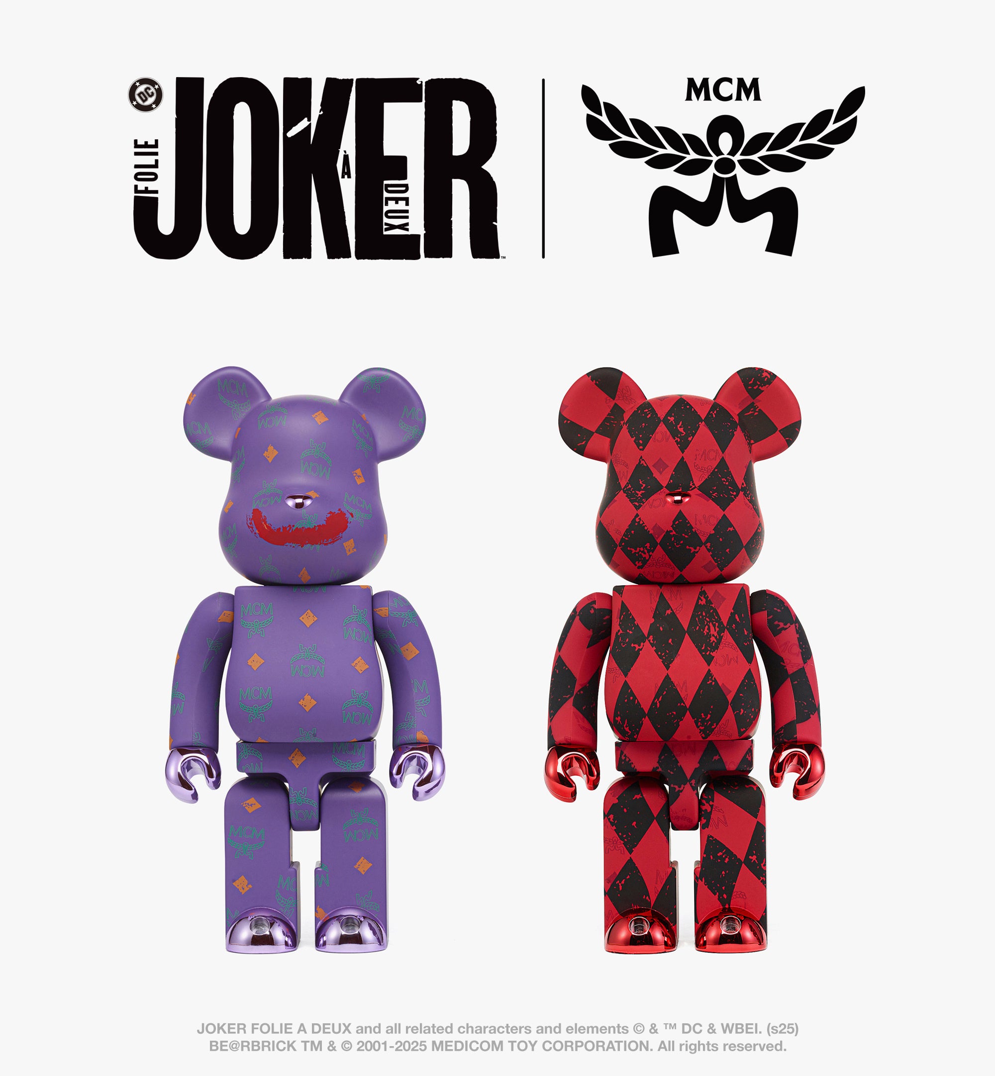 MCM × BE@RBRICK コラボレーション第4弾 JOKER / HARLEY QUINNが登場
