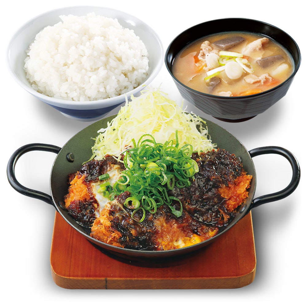 今年の味噌はたまごとじ！「さばとロースの味噌たまカツ丼」とんかつ