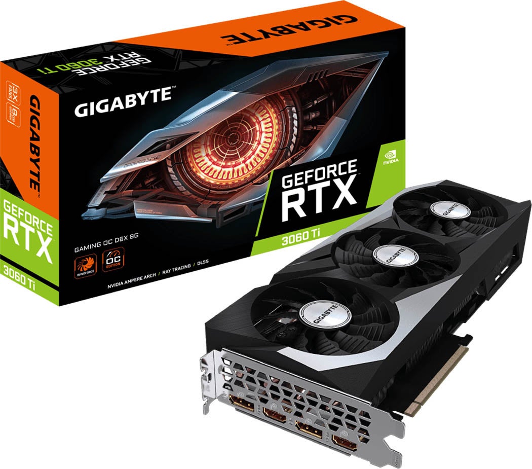 VRAMにGDDR6Xを搭載した、GIGABYTE製 GeForce RTX 3060 Ti 搭載