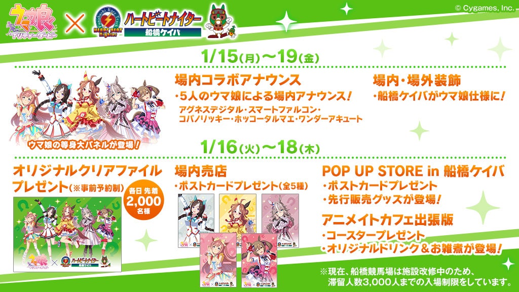 ウマ娘 プリティーダービー×船橋ケイバ コラボイベント〔1月15日