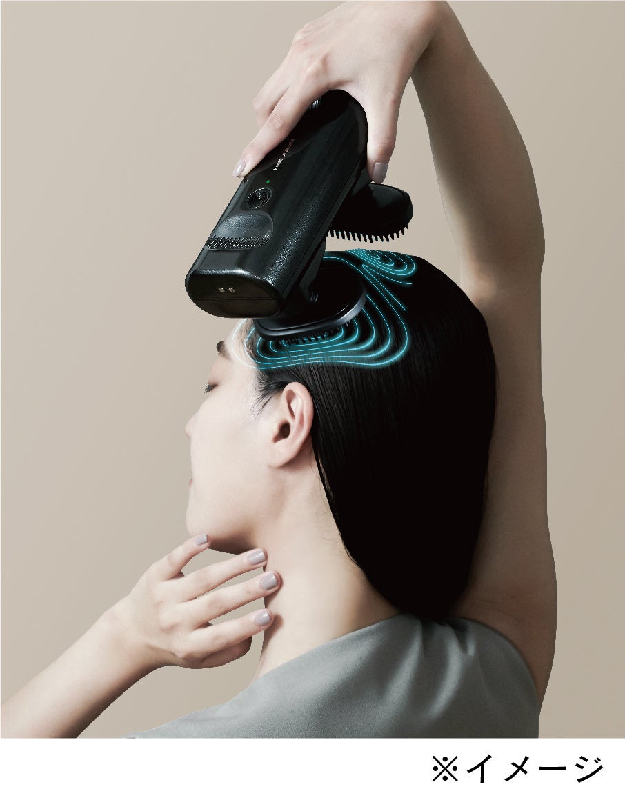 頭皮をしっかりつかんでサロン級※のもみ心地「モノルルド ヘッドケア