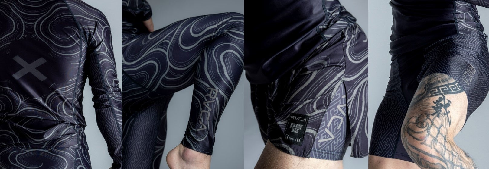 RVCA x 山本“KID”徳郁創設の格闘家集団・KRAZY BEE x GAKKIN​トリプル