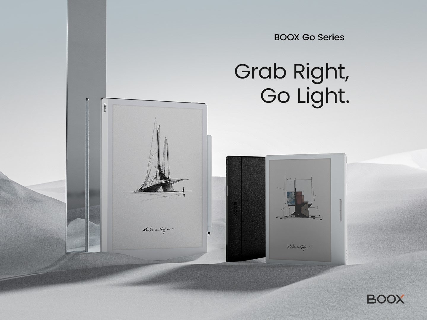 カラー電子ペーパーAndroidタブレット「BOOX Go Color 7」2機種と超薄