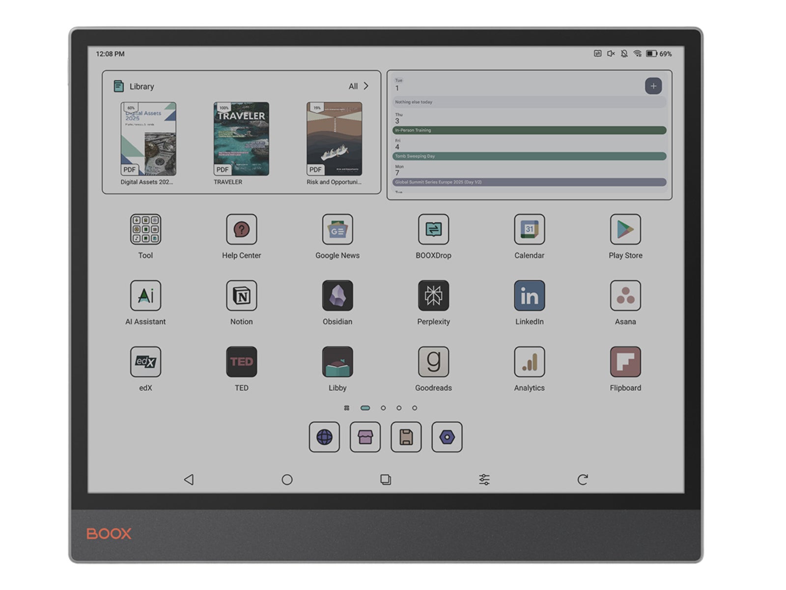 13.3インチ大画面カラー電子ペーパーAndroidタブレットPC「BOOX Tab
