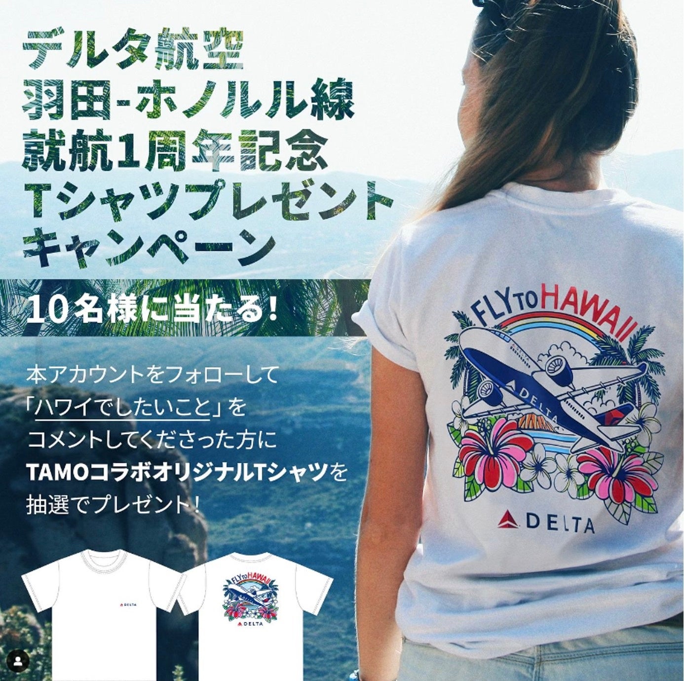 デルタ航空、羽田―ホノルル線就航1周年記念キャンペーンを実施