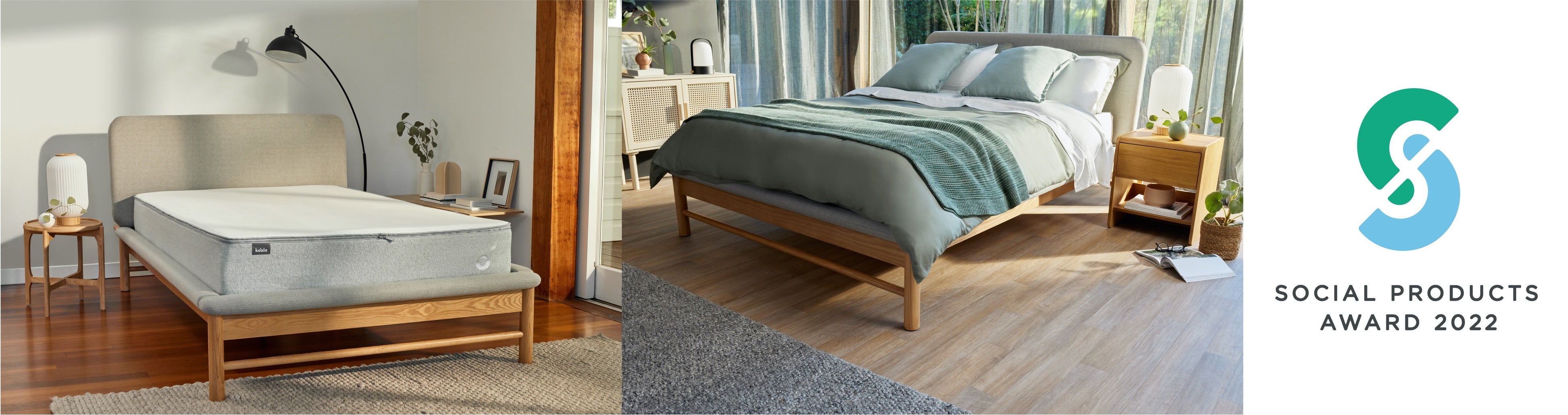 New コアラマットレス」「コアラファブリックベッドフレーム」2022年度