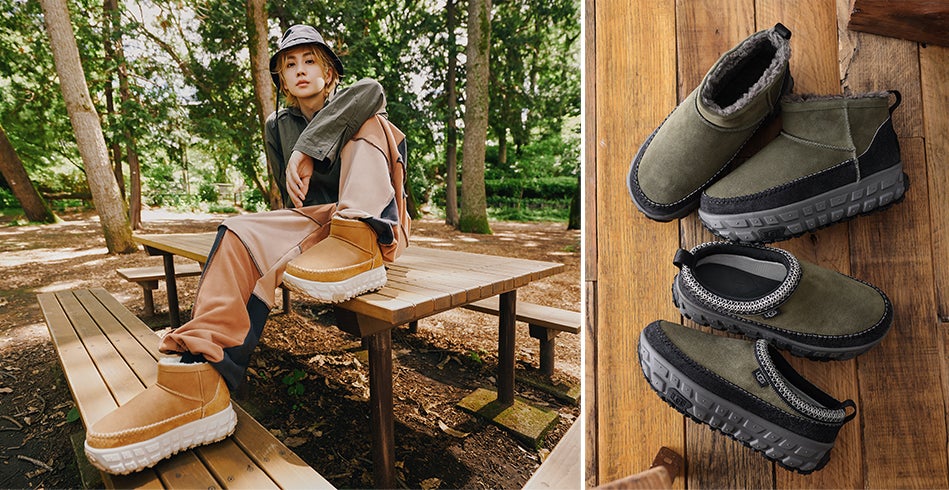 夏のアウトドアシーンにも活躍！グリップ力抜群の厚底ソールが目を惹く