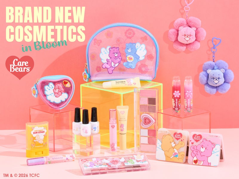 限定！羽をまとった『エンジェルケアベア』がPLAZAの大人気コスメを