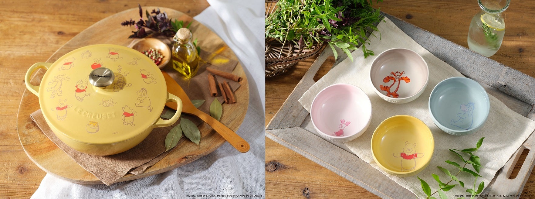 くまのプーさんと楽しい仲間たちの限定デザイン～ル・クルーゼから