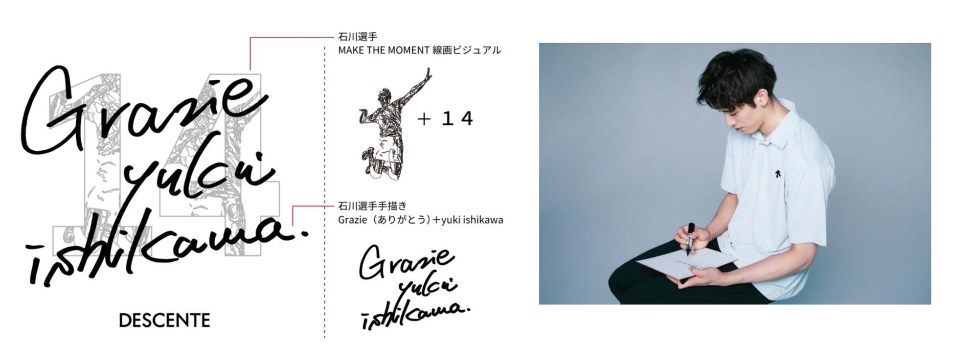 デサント』が プロバレーボーラー石川祐希選手とコラボレーション