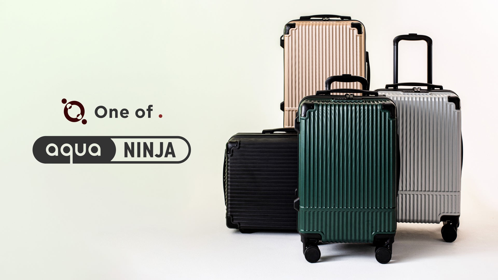One of.】まさにニンジャの軽快さ！スーツケース「aqua NINJA」が新