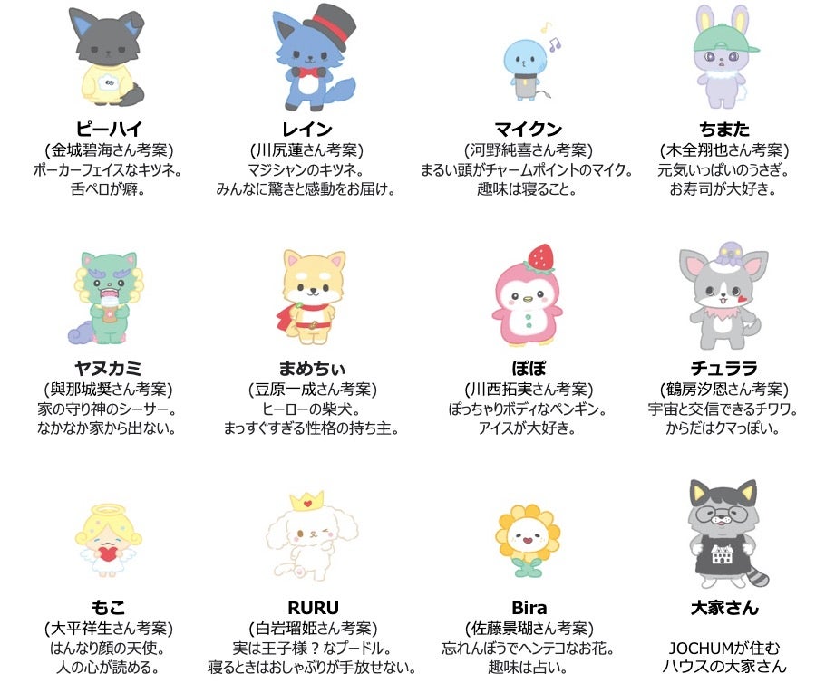 JOCHUM JO1オリジナルカード付きぬいぐるみ11/8(火)正午より予約受付