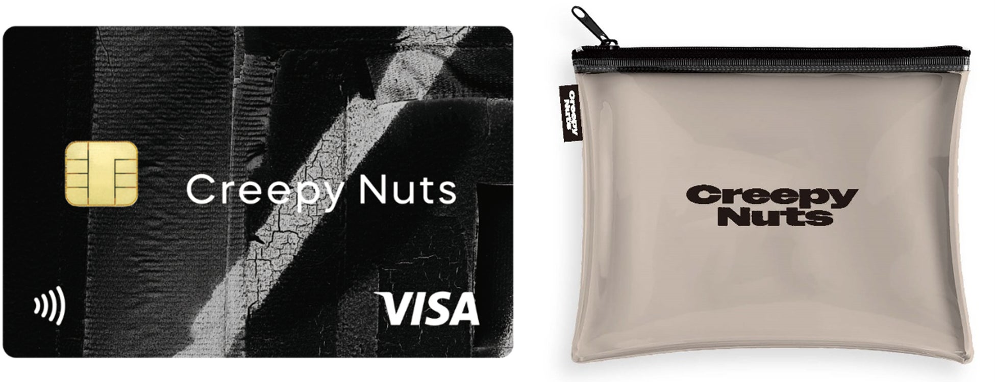 Creepy Nuts サイン入りTカードパネル Creepy Nutsエポスカード」が